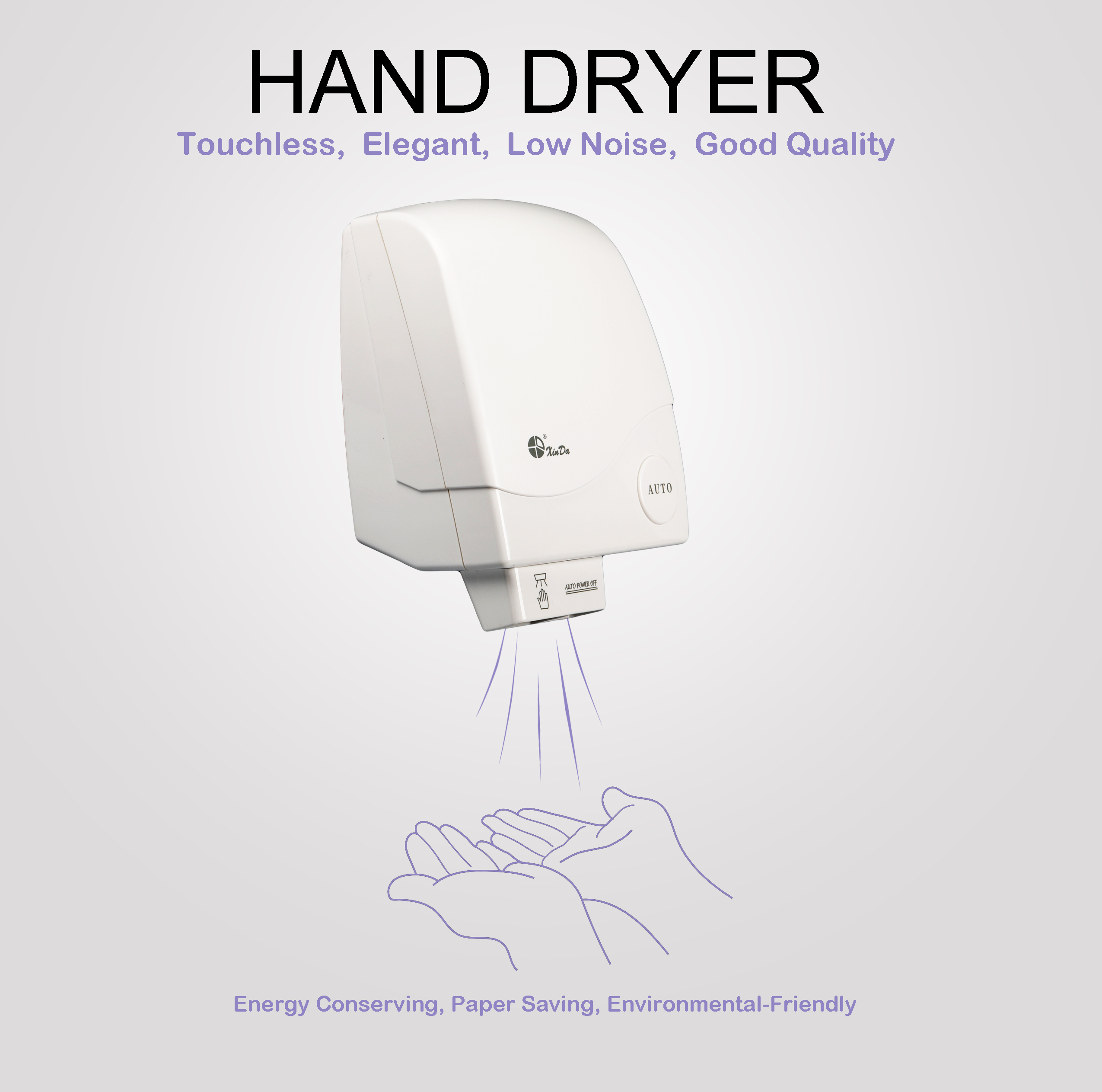 O xinda gsx1900 banheiro público automático indução banheiro montado na parede lavando as mãos secador de mãos secador de mãos