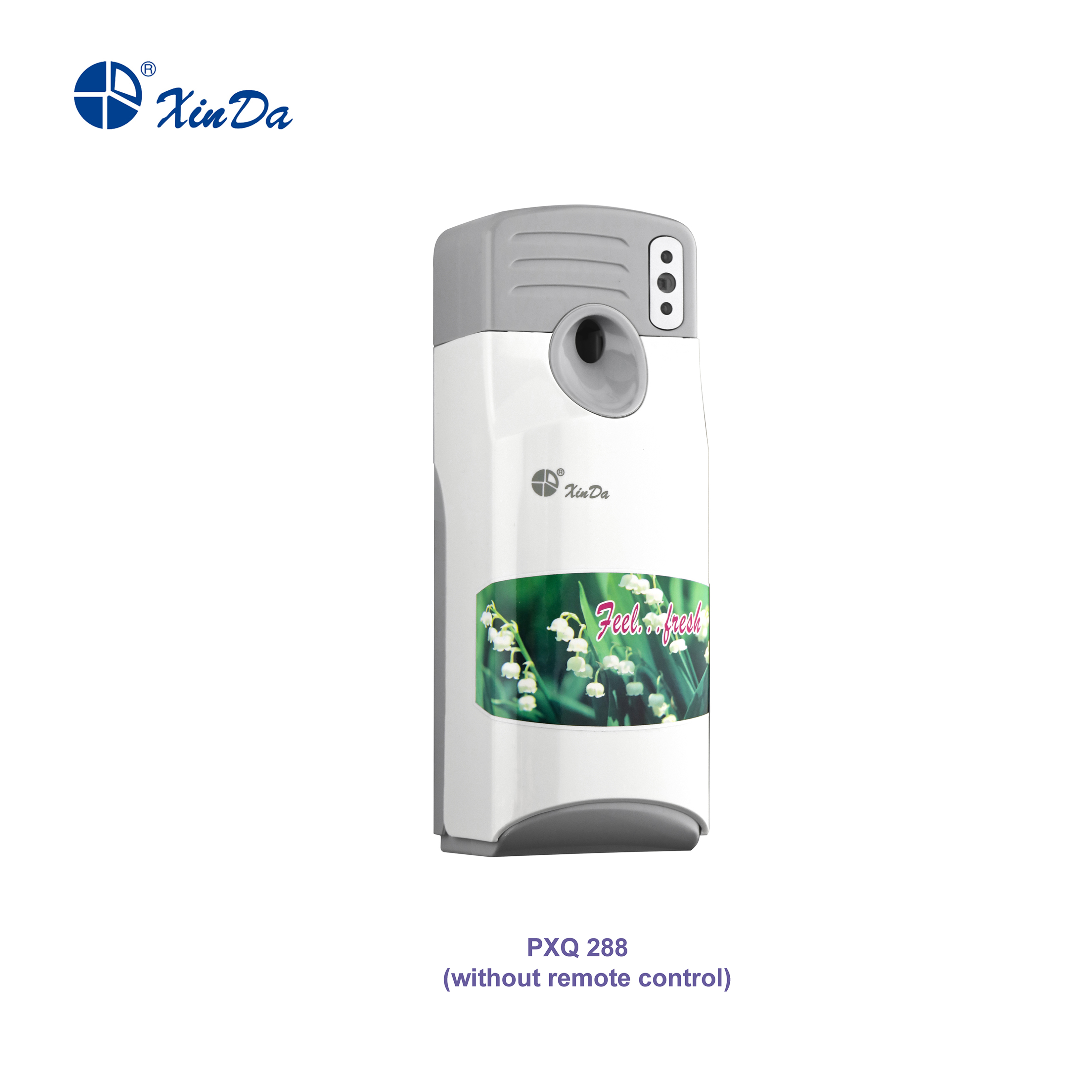 Dispensador de aerossol de perfume montado na parede para purificador de ar automático operado por bateria