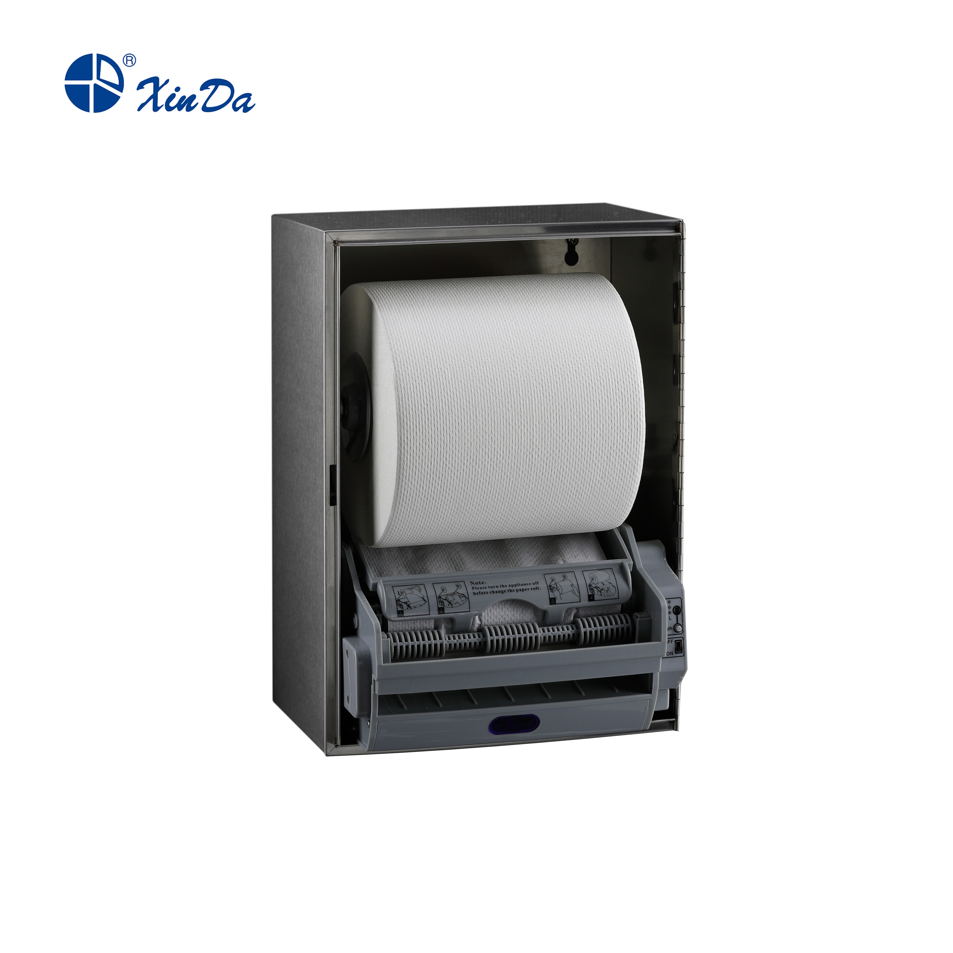 Dispensador automático de papel em rolo de aço inoxidável de venda imperdível para banheiro público