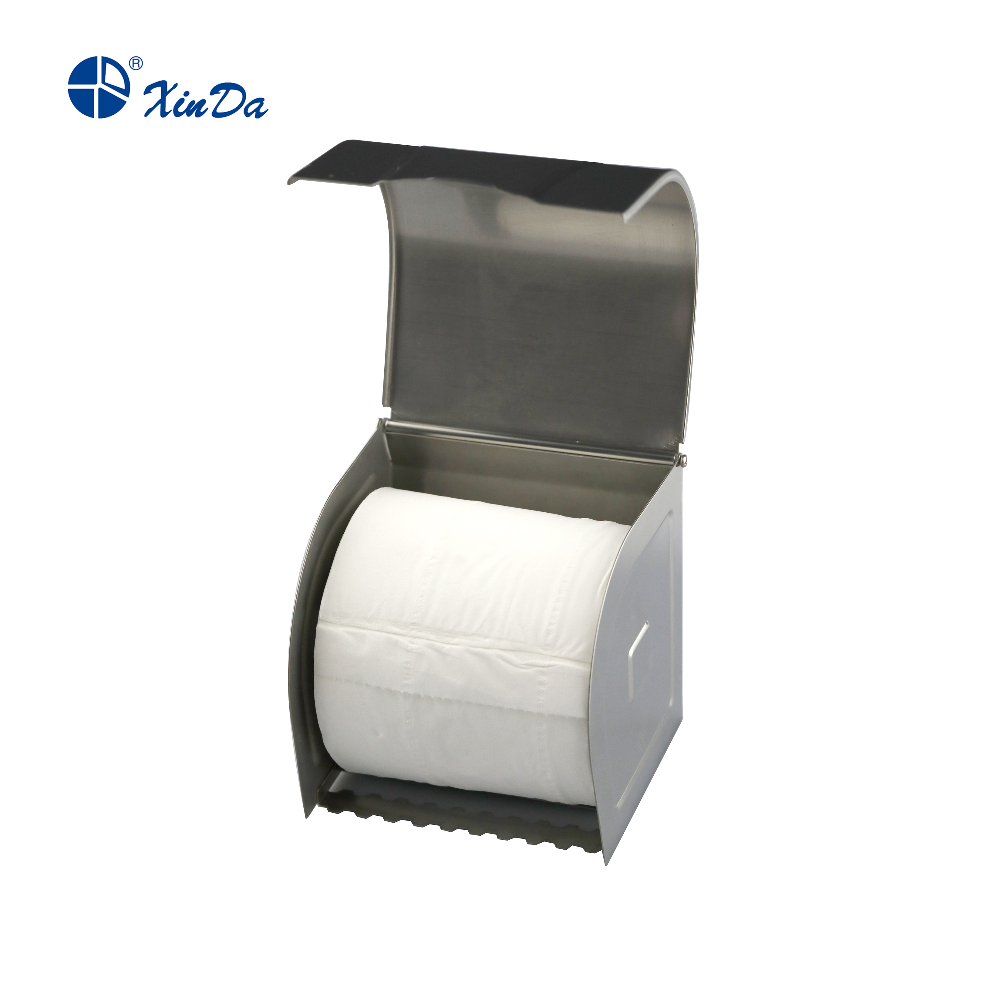 Caixa para lenços de papel higiênico de aço inoxidável para banheiro