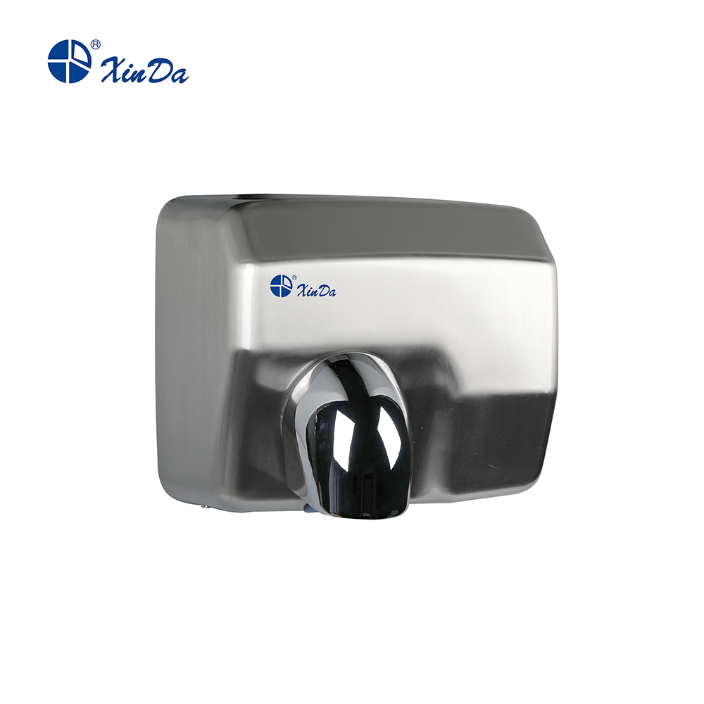 A garantia de qualidade direta da fábrica XinDa GSQ250 Silver secador de mãos de secagem rápida secador de mãos elétrico de aço inoxidável Secador de mãos