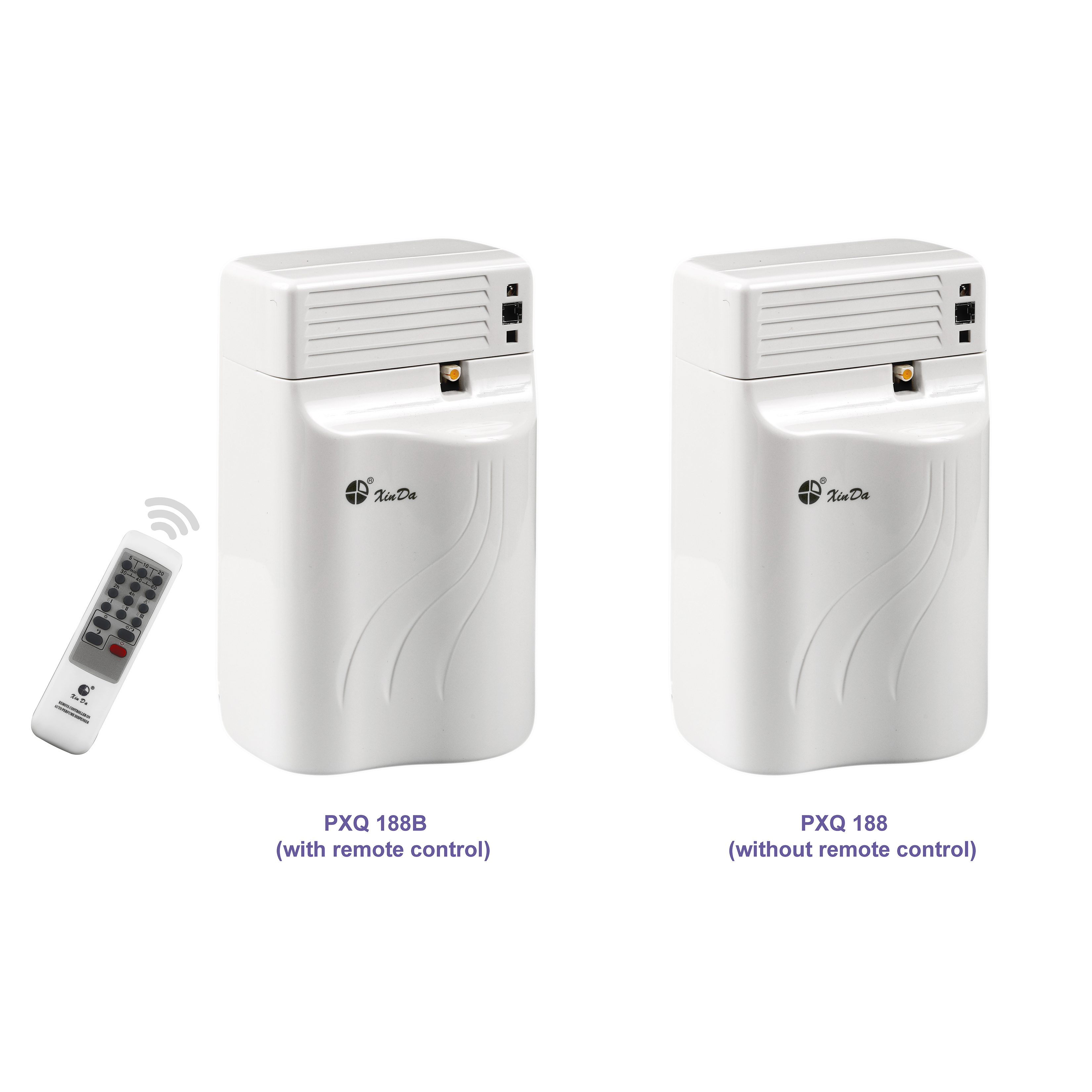 XinDa PXQ188B logotipo personalizado de alta qualidade dispensador de perfume elétrico automático para hotel ambientador dispensador de perfume aerossol
