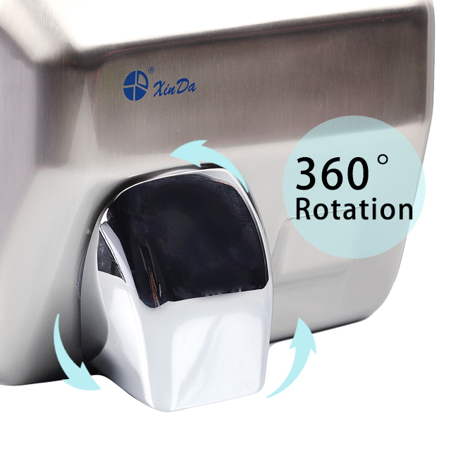 Secador de mãos escovado automático XINDA GSQ 250B