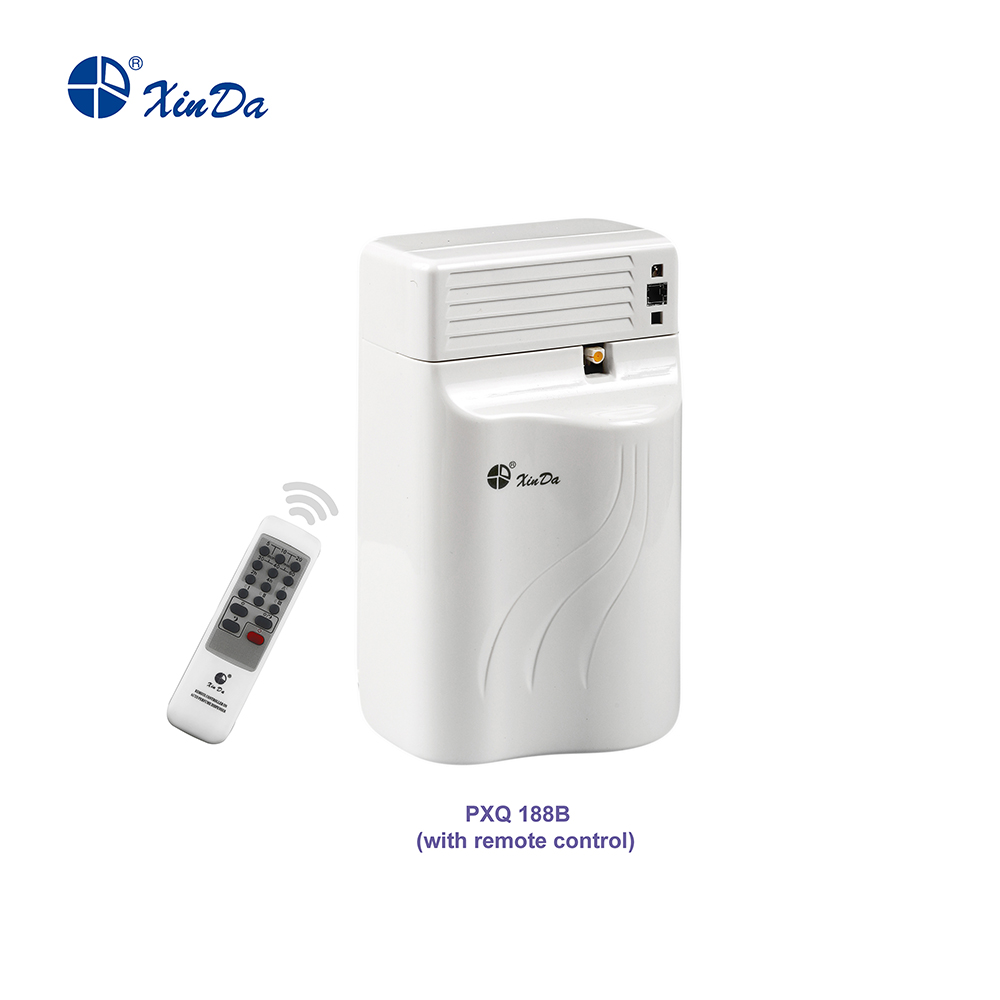 XinDa PXQ188B logotipo personalizado de alta qualidade dispensador de perfume elétrico automático para hotel ambientador dispensador de perfume aerossol