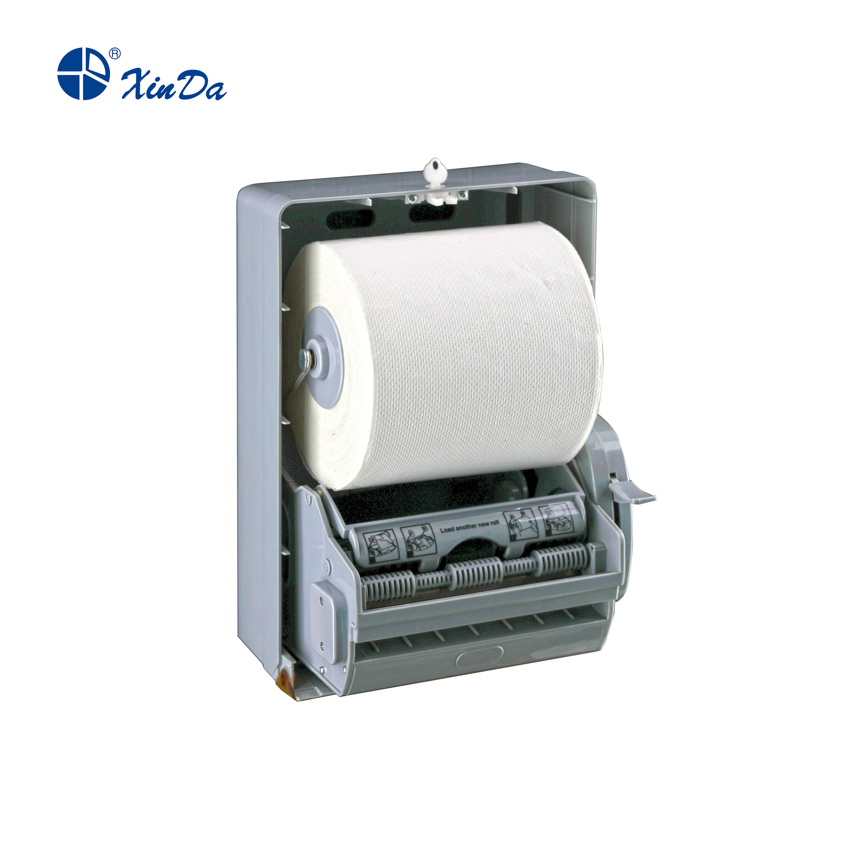 Dispensador de papel higiênico automático para toalhas de mão de plástico