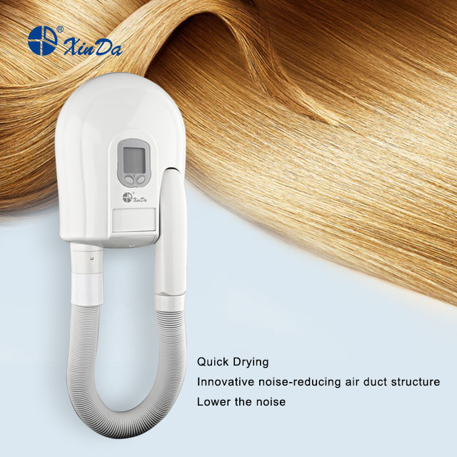 O XinDa GDC-150 15A Secador de cabelo em uma etapa Volumizador Escova de ar quente 3 em 1 Escova rotativa Alisamento Ondulando Secador de cabelo negativo